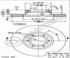 Brembo 09.7717.10 tarcza hamulcowa renault master 98-01, opel movano nadwozie pełne (f9)