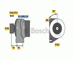 Bosch 0986047380 alternator 12v volvo, volvo xc90 i