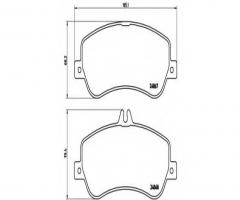 Brembo p50086 klocki hamulcowe mercedes, x204 glk-klasa 08-przód, mercedes-benz klasa glk (x204)