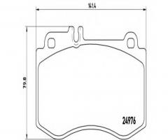 Brembo p50087 klocki hamulcowe mercedes, w212 e-klasa 09-przód, mercedes-benz cls (c218)