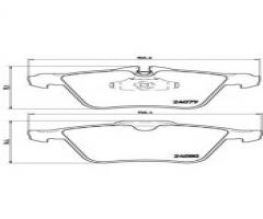 Brembo p36019 klocki hamulcowe jaguar xf 09-przód, jaguar s-type (ccx)