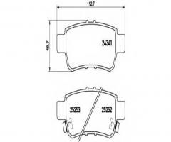 Brembo p28062 klocki hamulcowe honda cr-v iii 07-tył