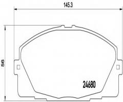 Brembo p83139 klocki hamulcowe toyota hiace 06-przód, toyota hiace iv autobus (lh1_)