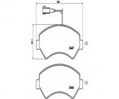 Brembo p23136 klocki hamulcowe fiat ducato 06 -, citroËn jumper autobus