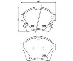 Brembo p09010 klocki hamulcowe cadillac srx 09-przód, cadillac srx