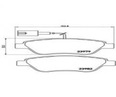 Brembo p23140 klocki hamulcowe fiat fiorino 08 -, citroËn nemo nadwozie pełne (aa_)