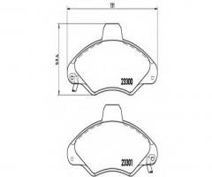 Brembo p24045 klocki hamulcowe ford escort, orion 90-00 z czujnikiem