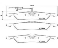 Brembo p85049 klocki hamulcowe vw t4 96-z czujnikiem