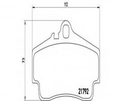 Brembo p65008 klocki hamulcowe porsche 911 (996) 97-05 tył, porsche boxster (986)