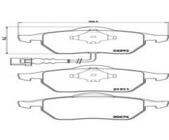 Brembo p85045 klocki hamulcowe vw golf iv 97-03 z czujnikiem, audi a3 (8l1), seat toledo ii (1m2)