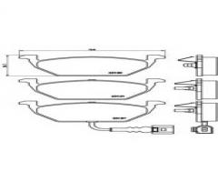 Brembo p85072 klocki hamulcowe audi\skoda\ vw golf iv z czujnikiem, audi a3 (8l1)