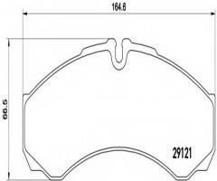 Brembo pa6021 klocki hamulcowe iveco daily 99 -, iveco daily iii platforma / podwozie