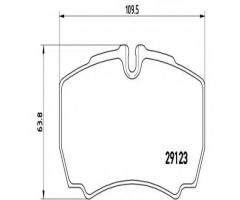 Brembo pa6023 klocki hamulcowe iveco daily 99-tył, iveco daily iv autobus