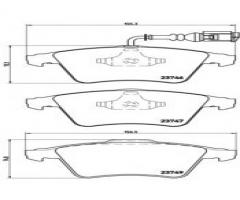 Brembo p85081 klocki hamulcowe vw t5 03-koła 16 z czujnikiem