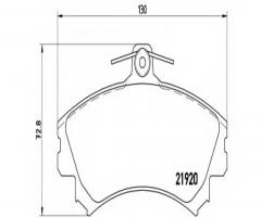 Brembo p50055 klocki hamulcowe mitsubishi colt 04 -, mitsubishi colt vi (z3_a, z2_a)