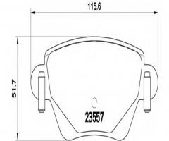 Brembo p24059 klocki hamulcowe ford mondeo iii 00-04 tył, ford mondeo iii sedan (b4y)