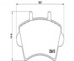 Brembo p59039 klocki hamulcowe opel movano 99-renault master 00 -, nissan interstar autobus (x70)