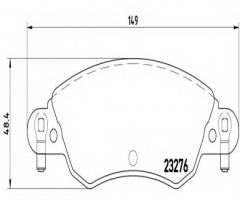 Brembo p61070 klocki hamulcowe citroen c5 1,8 16v 01 -, citroËn c5 i (dc_)