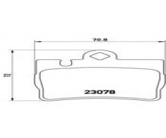 Brembo p50042 klocki hamulcowe mercedes, w220 s-klasa 99-tył, mercedes-benz klasa s (w220)