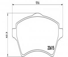 Brembo p44011 klocki hamulcowe land rover freelander 00-07, land rover freelander (ln)