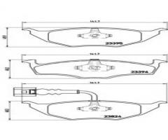 Brembo p85063 klocki hamulcowe audi a2 1,2tdi 01-z czujnikiem, audi a2 (8z0)