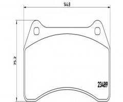 Brembo p36014 klocki hamulcowe jaguar s-type 02-08 przód 4,2 v8, jaguar s-type (ccx)