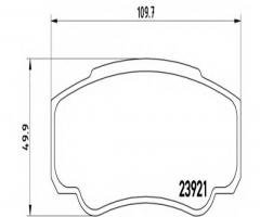 Brembo p23093 klocki hamulcowe fiat ducato 02-tył, citroËn jumper autobus (230p)