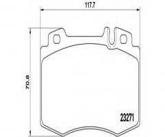 Brembo p50041 klocki hamulcowe mercedes, w220 s-klasa 98-01, mercedes-benz sl (r129)