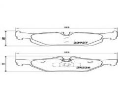 Brembo p06038 klocki hamulcowe bmw 3 e90 05-tył, bmw 3 (e91) touring 