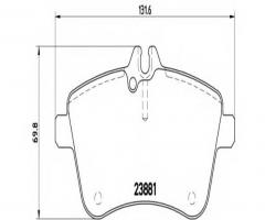 Brembo p50057 klocki hamulcowe mercedes, w245 b-klasa 04-11, mercedes-benz klasa a (w169)