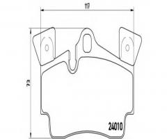 Brembo p85088 klocki hamulcowe audi q7 06-tył, audi q7 (4l), porsche cayenne (955)