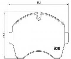 Brembo p50059 klocki hamulcowe mercedes, sprinter 5-t 06 -