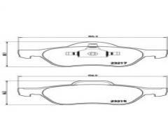 Brembo p68029 klocki hamulcowe renault laguna 01 -, renault laguna iii (bt0/1)