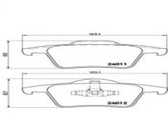 Brembo p86019 klocki hamulcowe volvo xc90 02-14 tył, volvo xc90 i