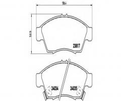 Brembo p79014 klocki hamulcowe suzuki liana 01 -, suzuki liana kombi (er)