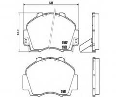 Brembo p28026 klocki hamulcowe honda accord 93-98, acura legend ii, honda legend ii (ka7)