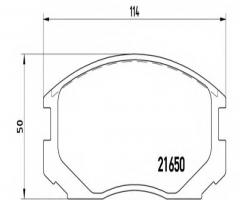 Brembo p54015 klocki hamulcowe mitsubishi colt, lancer, galant, daihatsu terios (j1)