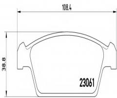 Brembo p15001 klocki hamulcowe daewoo tico, daewoo tico (kly3), suzuki cappucino (ea)