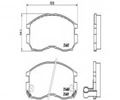 Brembo p54014 klocki hamulcowe mitsubishi space wagon 91-98, chrysler sebring coupe (fj)