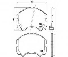 Brembo p59020 klocki hamulcowe opel frontera a 95-98, isuzu trooper, opel frontera a (5_mwl4)