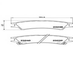 Brembo p30011 klocki hamulcowe hyundai atos 1,0 97 -, hyundai atos (mx)