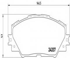 Brembo p83071 klocki hamulcowe toyota rav 4 06 -