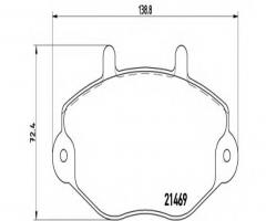 Brembo p24033 klocki hamulcowe ford transit 15 91-00, ford transit autobus (e_ _)