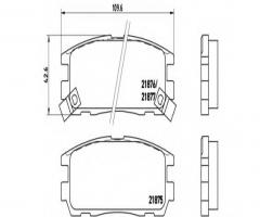 Brembo p59021 klocki hamulcowe opel frontera 95-tył, isuzu trooper, opel frontera a (5_mwl4)