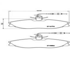 Brembo p61057 klocki hamulcowe peugeot 406 1,9-3,0 95 -, citroËn zx (n2), peugeot 406 (8b)