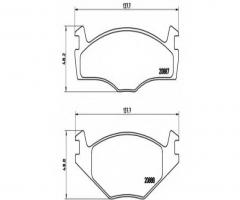 Brembo p85024 klocki hamulcowe vw polo 92-95, seat ibiza ii (6k1), vw polo (86c, 80)