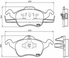 Brembo p24046 klocki hamulcowe ford focus 98-04, ford focus (daw, dbw)