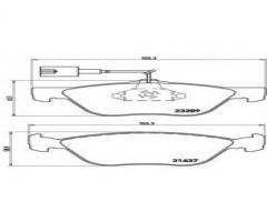 Brembo p23077 klocki hamulcowe fiat marea 2,0 20v 96-z czujnikiem, alfa romeo 155 (167)