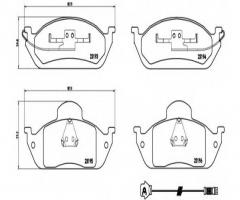 Brembo p50039 klocki hamulcowe mercedes, w163 ml230-ml430 98 -, mercedes-benz klasa m (w163)