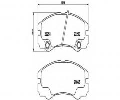 Brembo p59033 klocki hamulcowe opel frontera b 98 -, opel frontera b (6b_)